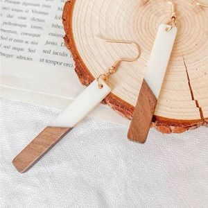 Geometric Drop Earrings - multicolor